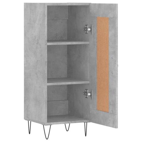 Skænk 34,5x34x90 cm konstrueret træ betongrå