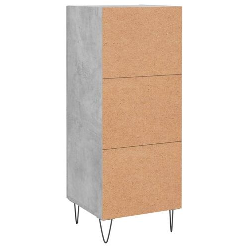 Skænk 34,5x34x90 cm konstrueret træ betongrå