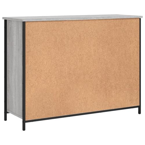 Skænk 100x35x75 cm konstrueret træ grå sonoma-eg