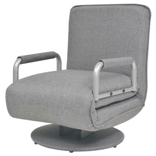 Drejestol og sovesofa lysegrå