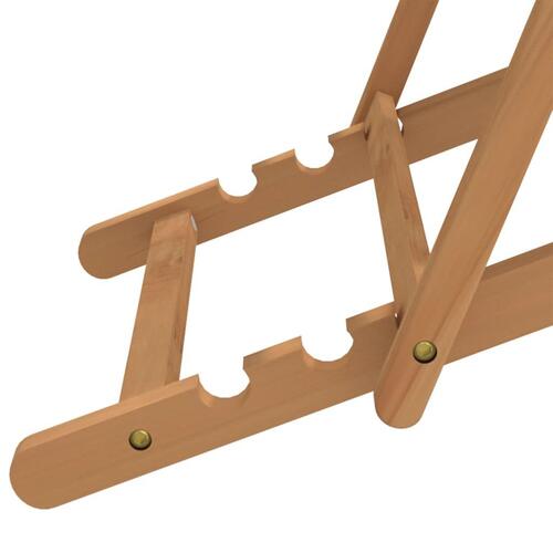 Dækstol 56x105x96 cm teak blå