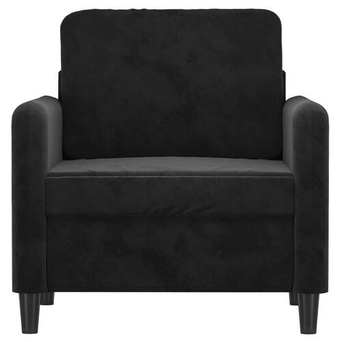 Lænestol 60 cm velour sort
