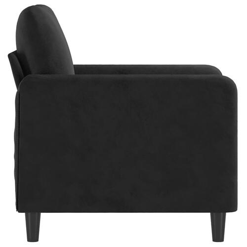 Lænestol 60 cm velour sort