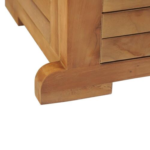 Foldbart barbord 155x53x105 cm massivt teaktræ