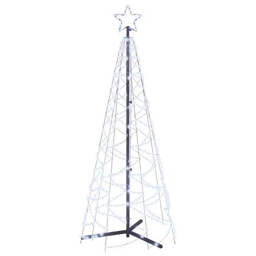 Kegleformet juletræ 70x180 cm 200 LED'er kold hvid
