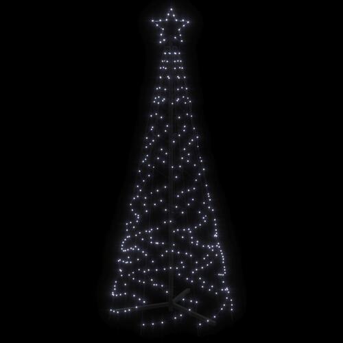 Kegleformet juletræ 70x180 cm 200 LED'er kold hvid