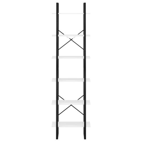 Opbevaringsreol 60x30x210 cm konstrueret træ hvid