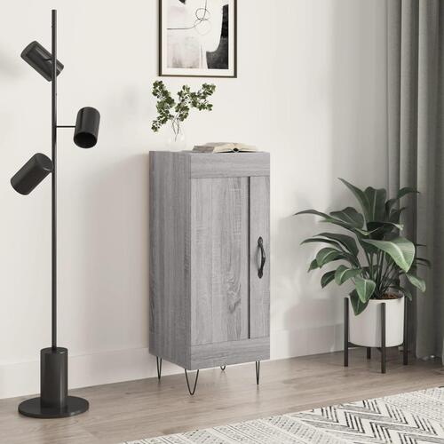 Skænk 34,5x34x90 cm konstrueret træ grå sonoma-eg