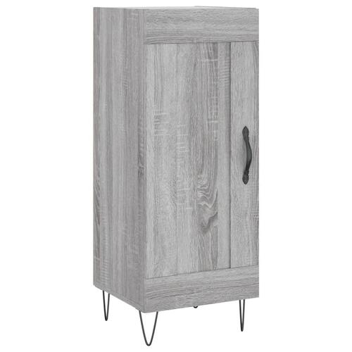 Skænk 34,5x34x90 cm konstrueret træ grå sonoma-eg