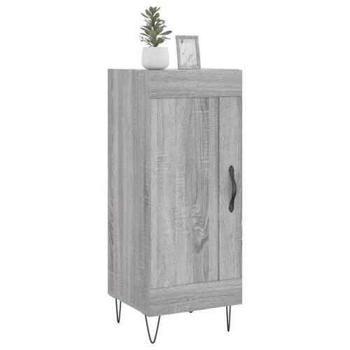 Skænk 34,5x34x90 cm konstrueret træ grå sonoma-eg
