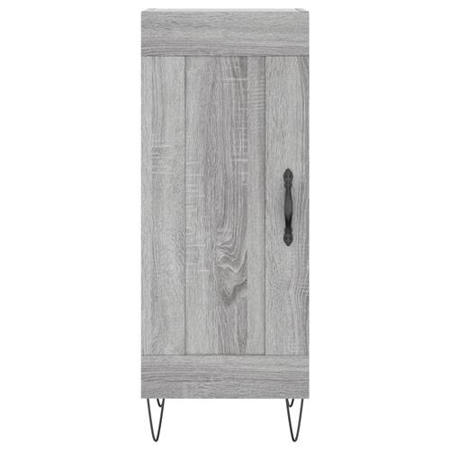Skænk 34,5x34x90 cm konstrueret træ grå sonoma-eg