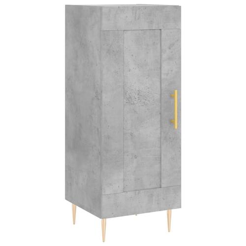 Skænk 34,5x34x90 cm konstrueret træ betongrå