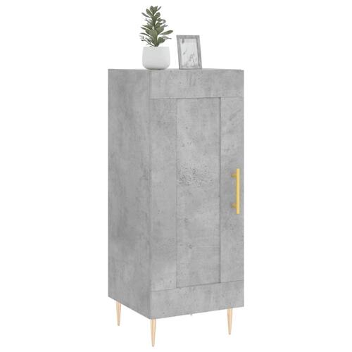 Skænk 34,5x34x90 cm konstrueret træ betongrå