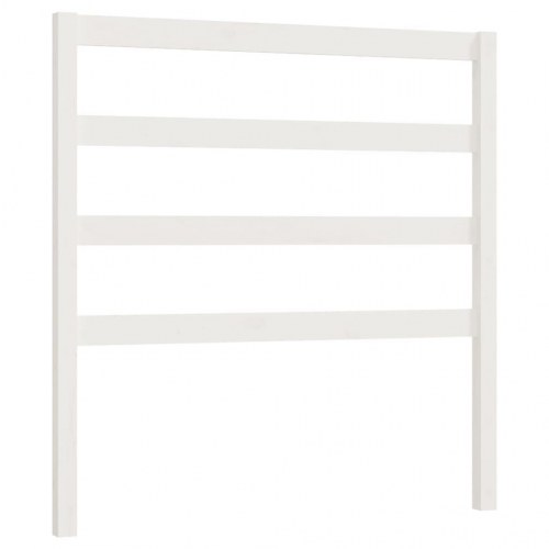 Sengegærde 81x4x100 cm massivt fyrretræ hvid
