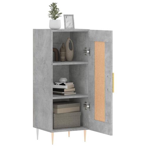 Skænk 34,5x34x90 cm konstrueret træ betongrå