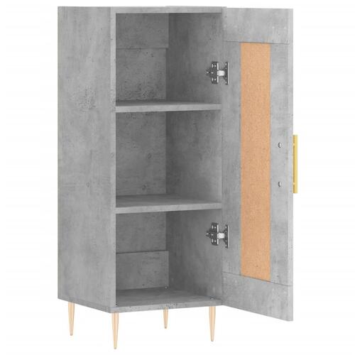 Skænk 34,5x34x90 cm konstrueret træ betongrå