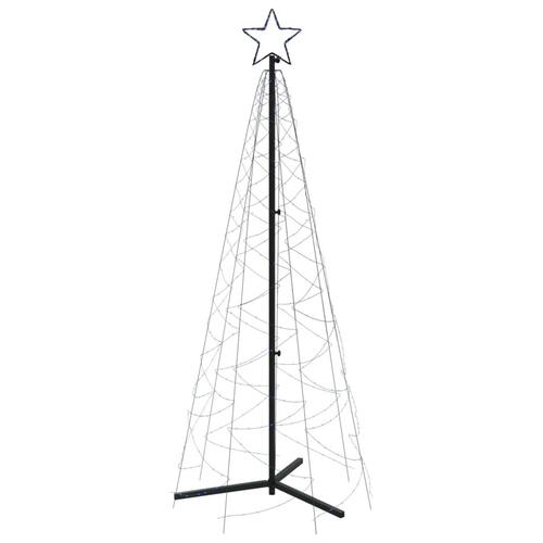 Kegleformet juletræ 70x180 cm 200 LED'er blå