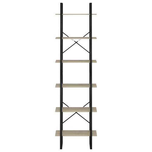 Opbevaringsreol 60x30x210 cm konstrueret træ sonoma-eg