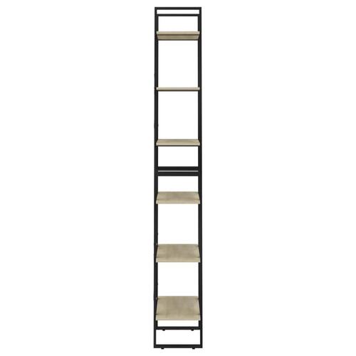 Opbevaringsreol 60x30x210 cm konstrueret træ sonoma-eg