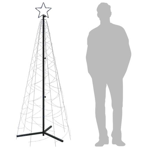 Kegleformet juletræ 70x180 cm 200 LED'er blå