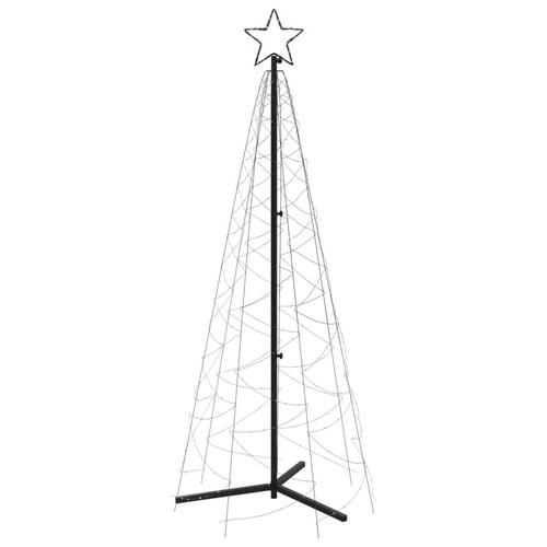Kegleformet juletræ 70x180 cm 200 LED'er flerfarvet
