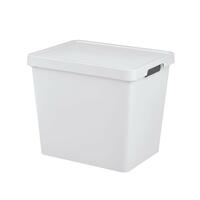 Opbevaringsboks med låg Tontarelli Maya Hvid 23,9 L 36 x 28 x 31,1 cm