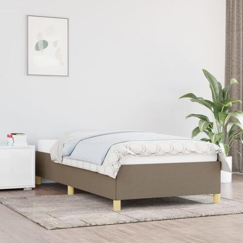 Sengeramme uden madras Taupe 100x200 cm Stof
