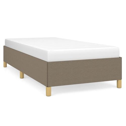 Sengeramme uden madras Taupe 100x200 cm Stof