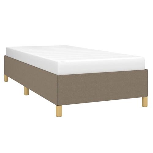 Sengeramme uden madras Taupe 100x200 cm Stof
