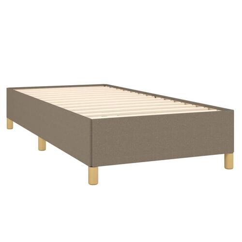 Sengeramme uden madras Taupe 100x200 cm Stof