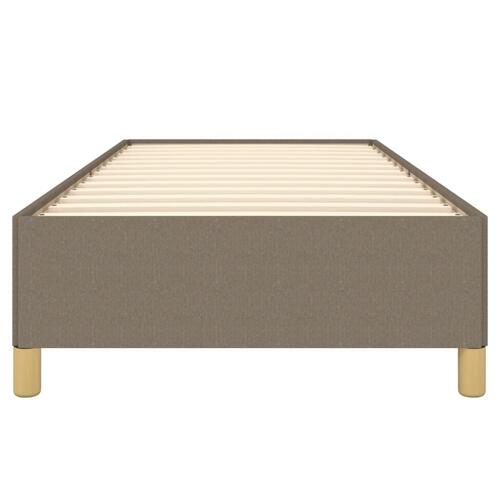 Sengeramme uden madras Taupe 100x200 cm Stof