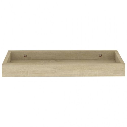 Svævehylder 2 stk. 40x15x4 cm MDF egetræsfarvet