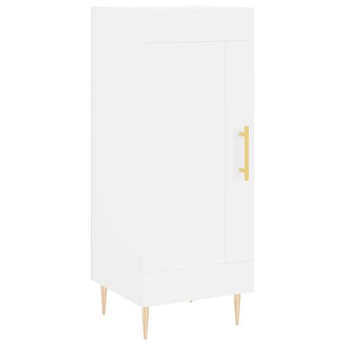 Skænk 34,5x34x90 cm konstrueret træ hvid