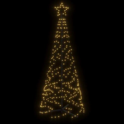 Kegleformet juletræ 70x180 cm 200 LED'er varmt hvid