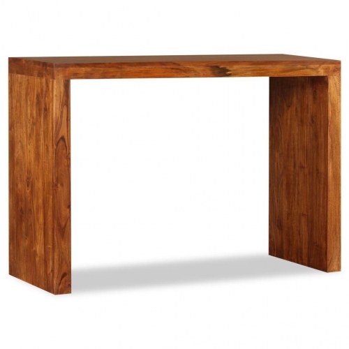Konsolbord i massivt akacietræ - 110 × 40 × 76 cm, honningfarvet