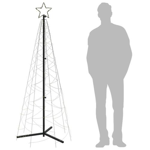 Kegleformet juletræ 70x180 cm 200 LED'er varmt hvid
