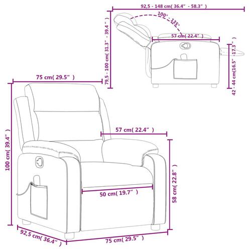 Massagestol velour sort