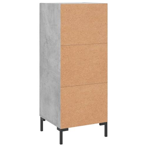 Skænk 34,5x34x90 cm konstrueret træ betongrå