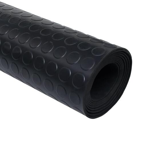 Skridsikker gulvmåtte Rubber 1,5x2 m 3 mm gummi prikker