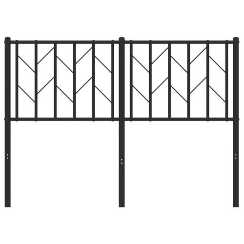 Sengegavl 120 cm metal sort