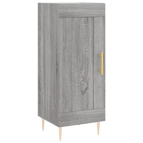 Skænk 34,5x34x90 cm konstrueret træ grå sonoma-eg