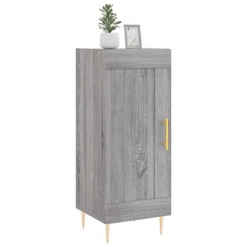 Skænk 34,5x34x90 cm konstrueret træ grå sonoma-eg