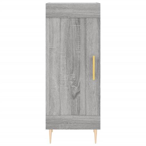 Skænk 34,5x34x90 cm konstrueret træ grå sonoma-eg