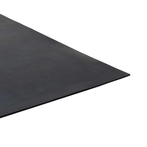 Skridsikker gulvmåtte 1,2x2 m 1 mm gummi glat