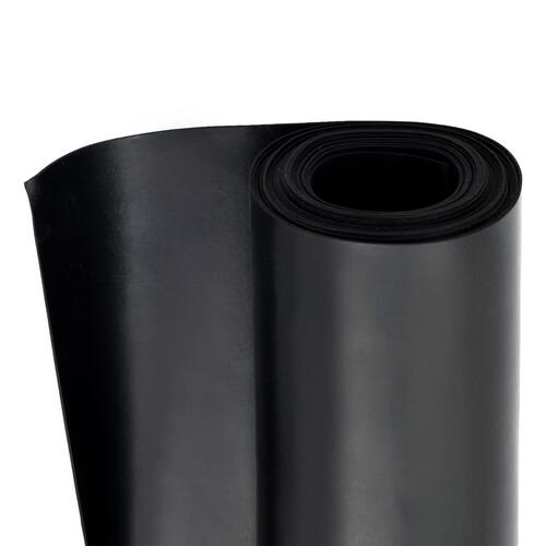 Skridsikker gulvmåtte 1,2x2 m 1 mm gummi glat