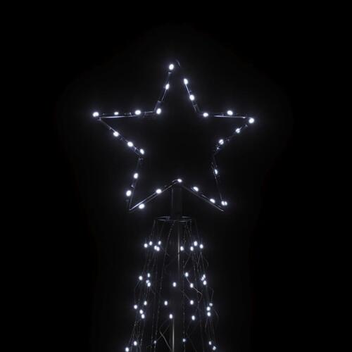Kegleformet juletræ 100x300 cm 500 LED'er koldt hvidt lys