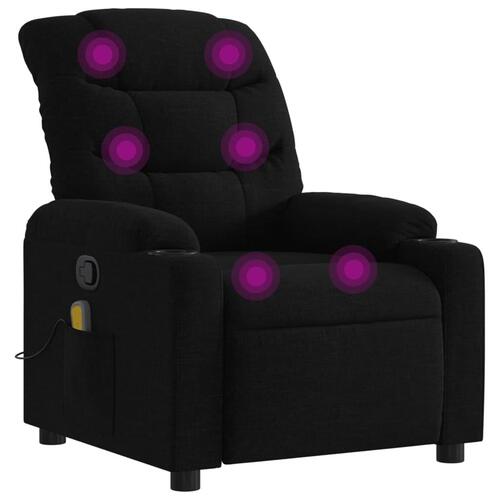 Massagestol stof sort