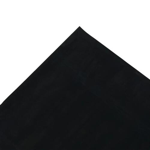 Skridsikker gulvmåtte 1,2x5 m 1 mm gummi glat
