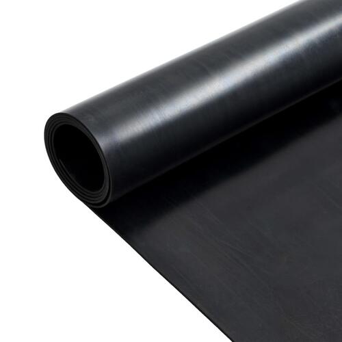 Skridsikker gulvmåtte 1,2x2 m 2 mm gummi glat