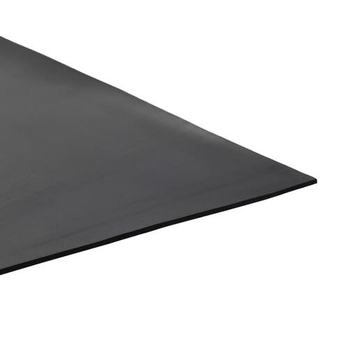 Skridsikker gulvmåtte 1,2x2 m 2 mm gummi glat